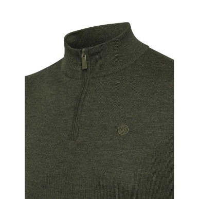 Maglione mezza zip Merino
