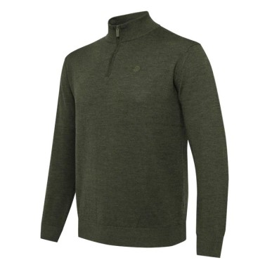 Maglione mezza zip Merino