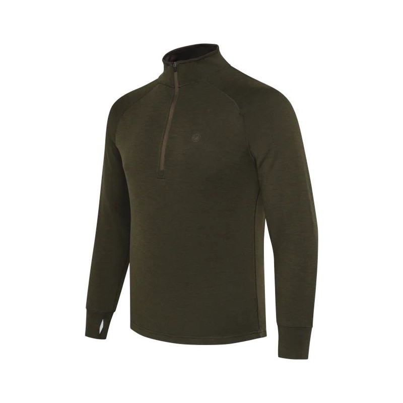 Maglia termica mezza zip Glider Merino