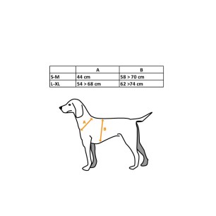 Mantellina per cane alta visibilità